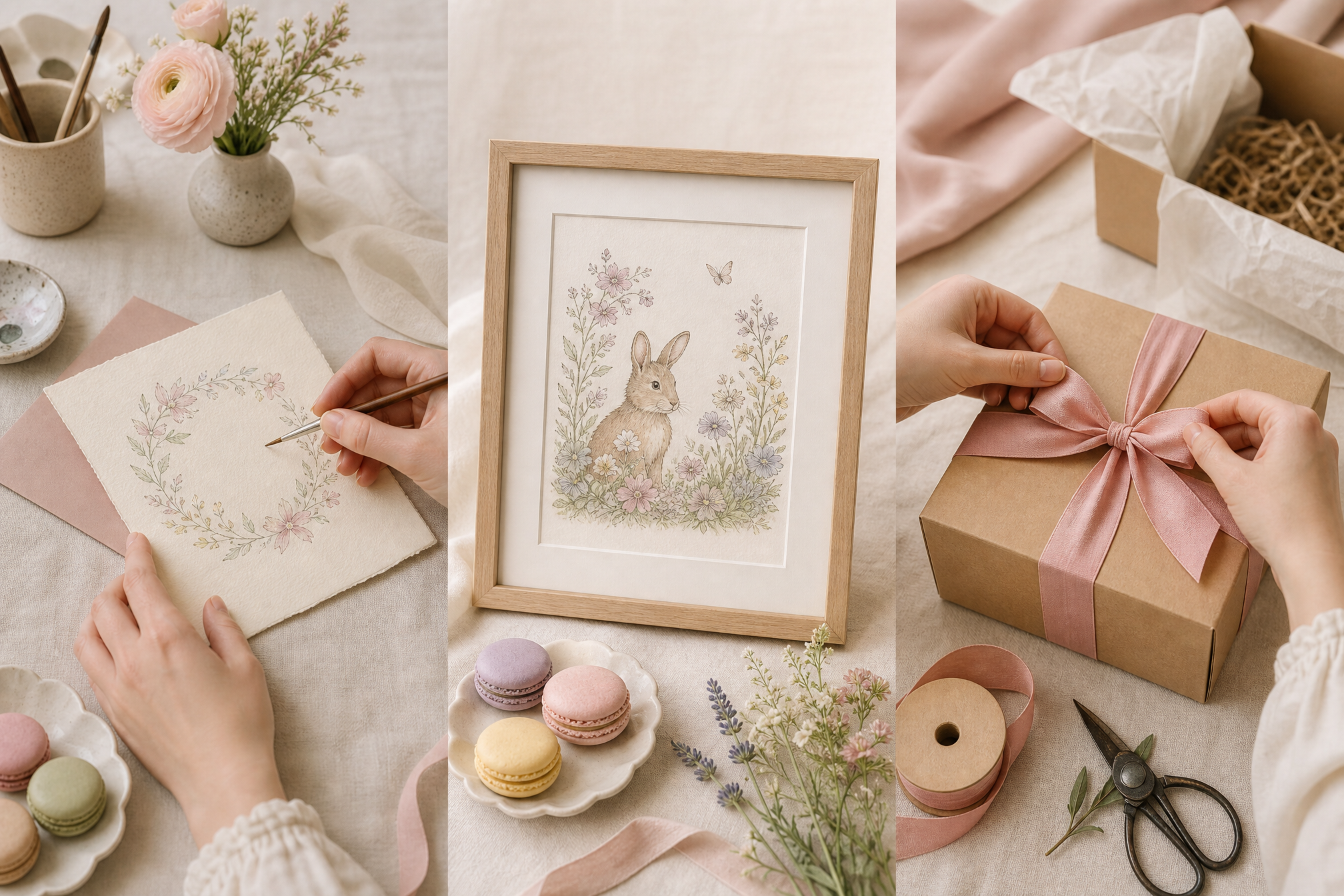 Personalised keepsakes prepared for a larger gifting order