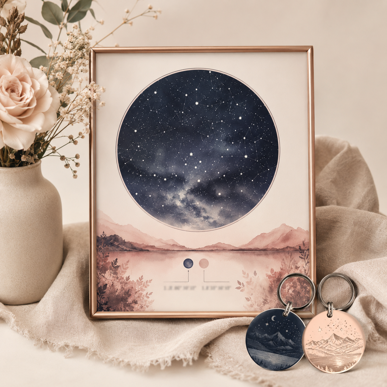 Milestones & Memory keepsakes — Anniversary Star-Map Set
