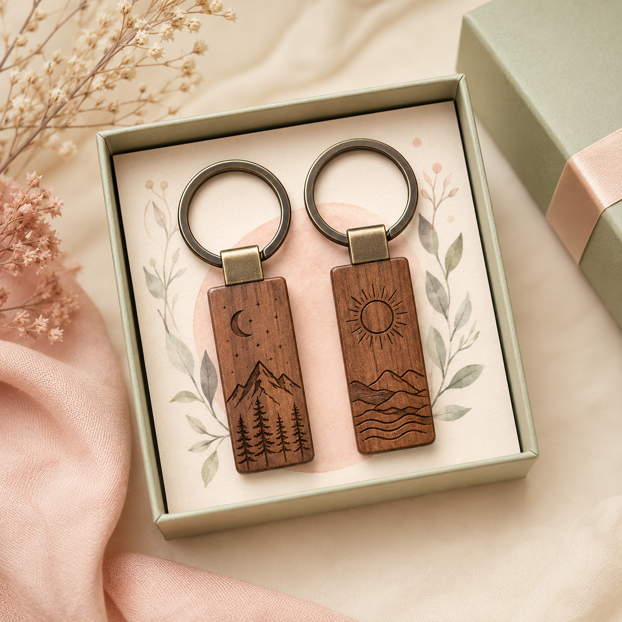 Friendship Keyring Duo keepsake set