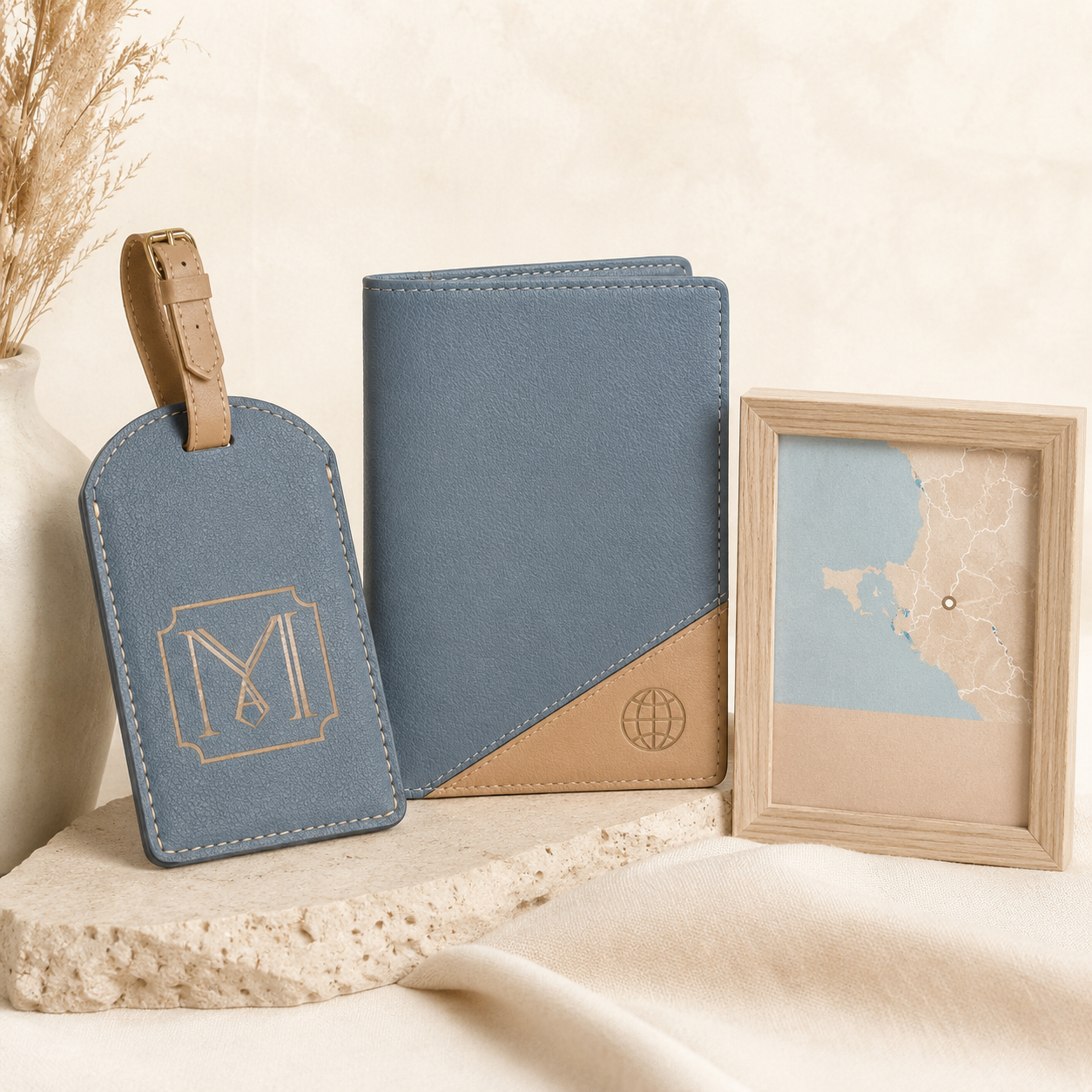 Personalised Travel Tag Set keepsake set